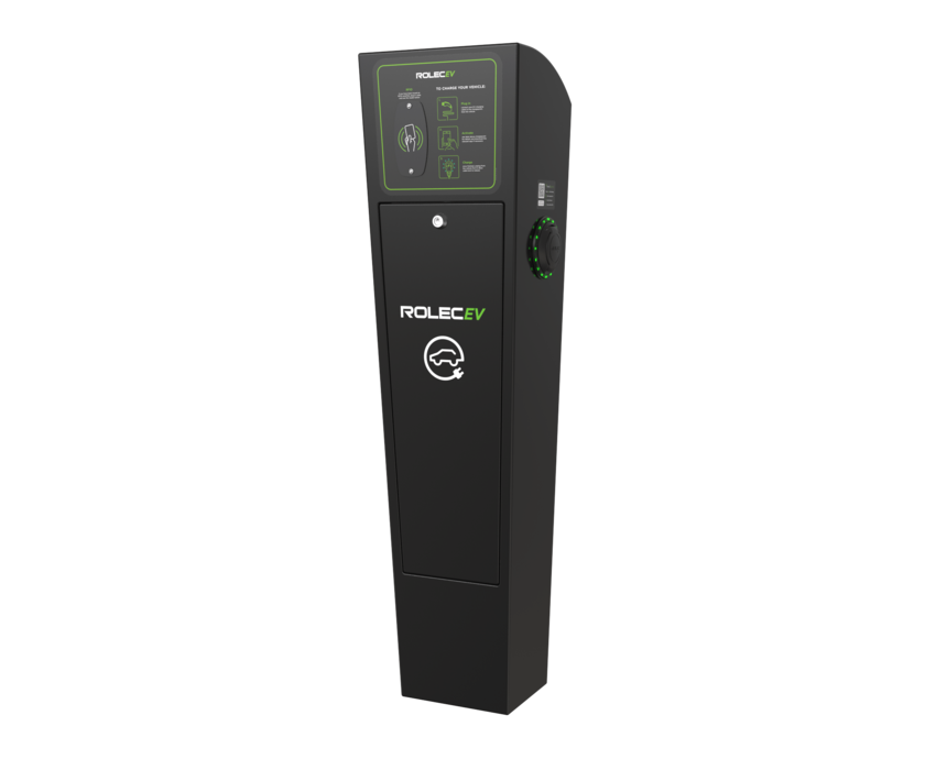 Rolec ROLEC0023B AutoCharge Smart EV Charging Pedestal 2x up to 22kW